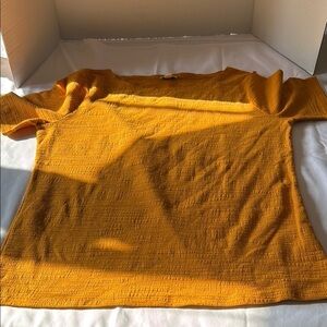 Textured Mustard Yellow Top